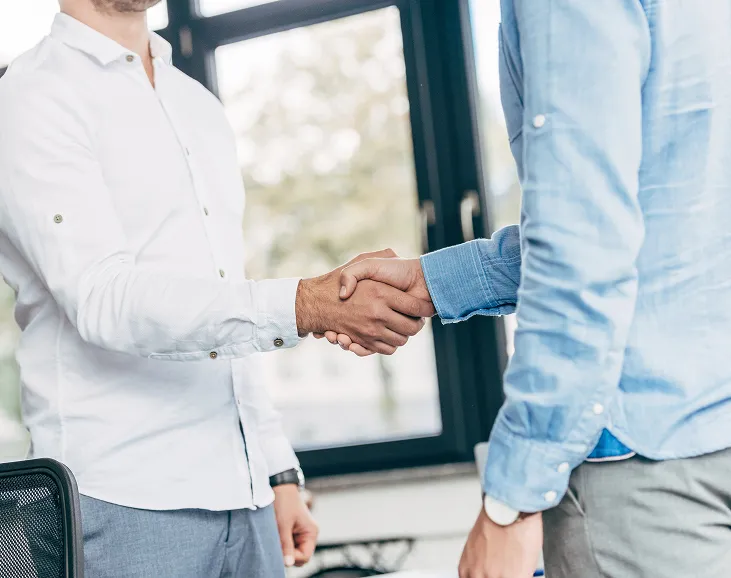 Business Leaders Shaking Hands